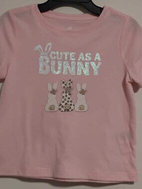 18M Cute As A Bunny Upcycled Tee